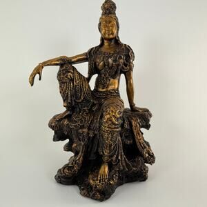 Avalokiteshwara Bodhisattva of Compassion Statue Kwan Yin Gandhara‎ Buddha 10"